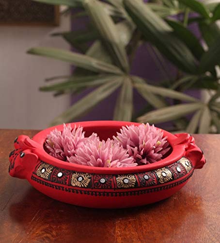 Terracotta Hand Painted Decorative Bowl Urli