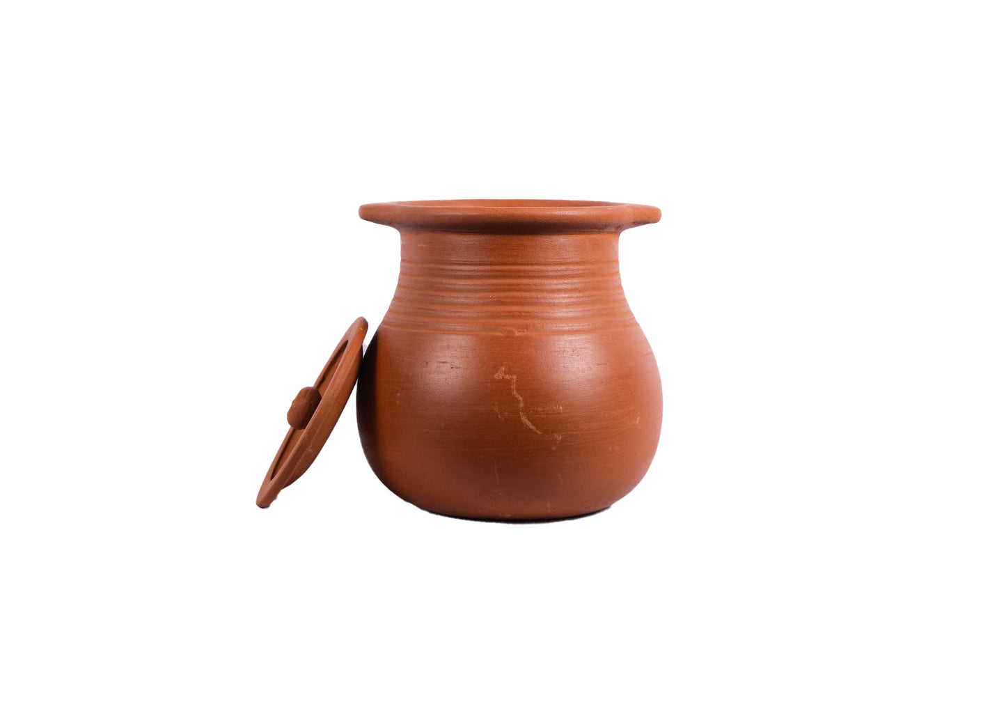 Village Decor Handmade Earthern Clay Pongal Pot - 2000ml