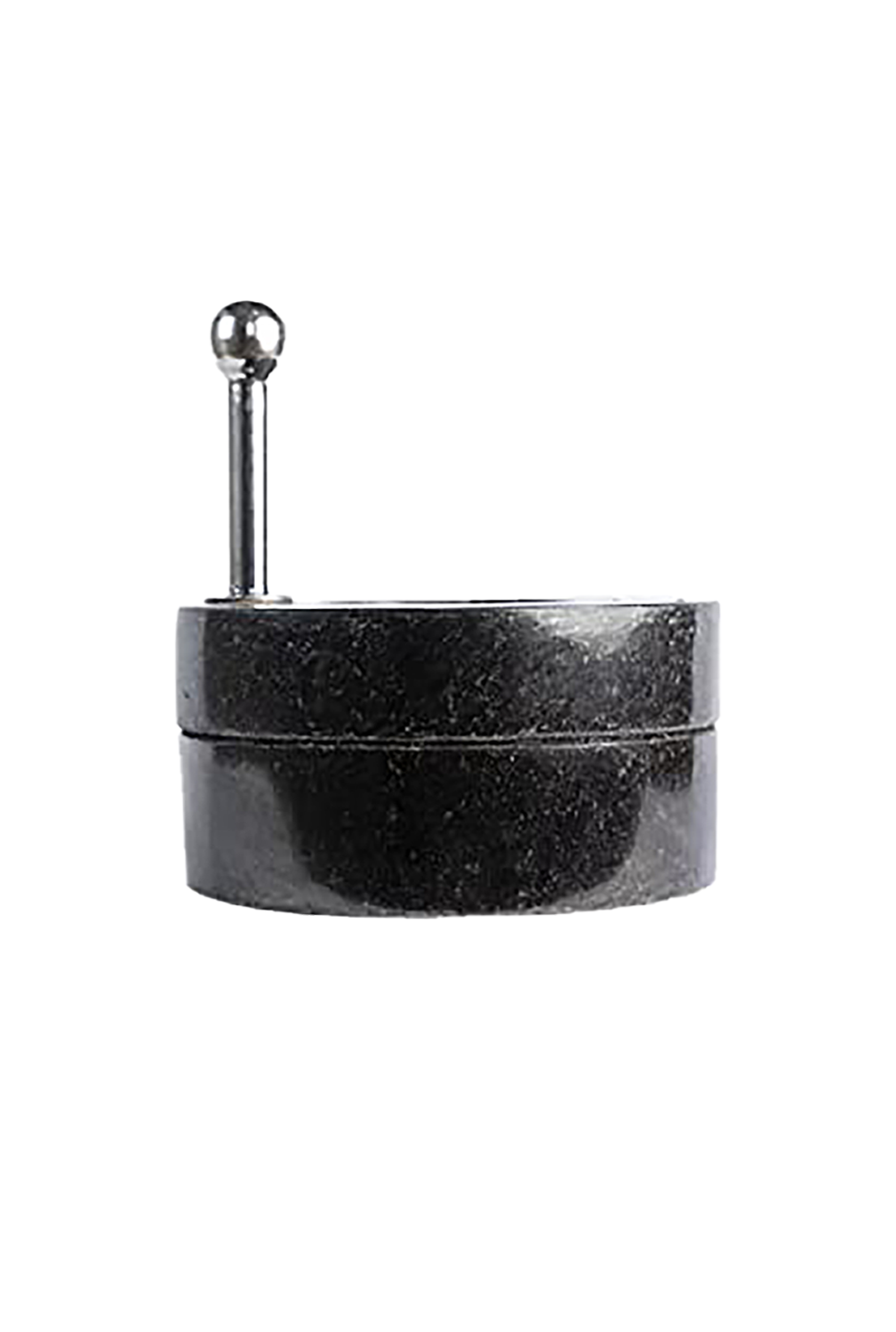 Atta Chakki Traditional Stone Mill on white background.
