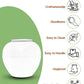 Preseasoned clay water Pot highlighting craftsmanship, sturdiness, easy cleaning, unglazed design, and value for money.
