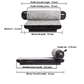 Detailed dimensions of Silbatta stone grinder showing pestle and mortar measurements.