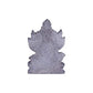 Back view of handcrafted black stone Ganesha idol showing natural stone texture and detailed carving finish.
