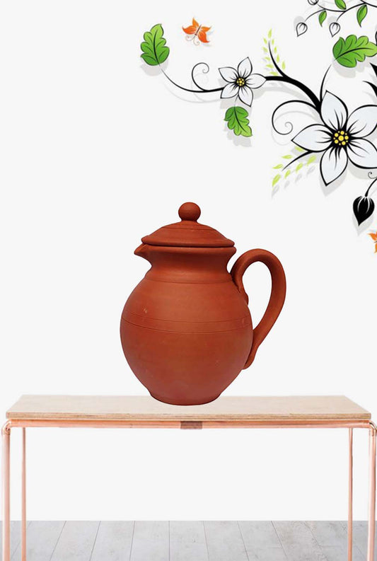 Terracotta Water Jug Pitcher 50 Oz