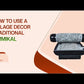 Steps to use village decor traditional Ammikal also called as silbatta.
