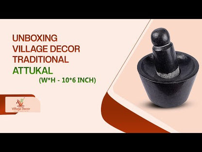 Unbxing Village Decor Handmade Mortar and Pestle