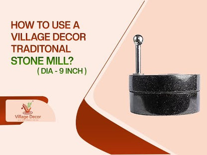 How to use Village Decor traditional Atta Chakki– stone grinder tutorial with product demo and usage tips.
