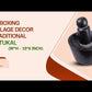 Black stone attukal / mortar & pestle B * H - 10 * 6 inch