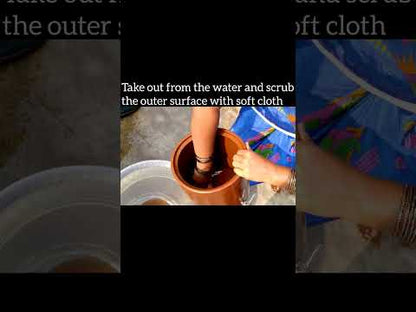 steps to clean white mold in clay water pot