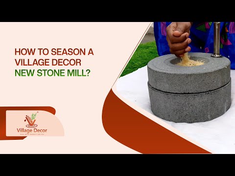 A step by step guide to season village decor handmade atta chakki or stone mill.