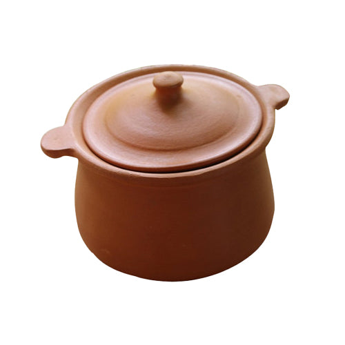 Earthen Clay Cooking Pot / Porridge Pot - 2.1qt