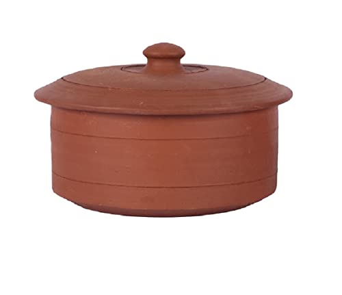 Earthen Clay Curd Pot / Dahi Pot with lid - 33.8oz