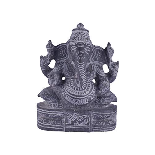 Black Stone Idol Valampuri Vinayagar 9 inch