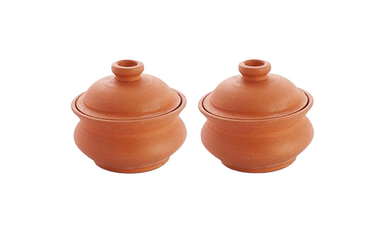 Terracotta Curd Pot / Dahi Pot Set of 2 - 33.8oz