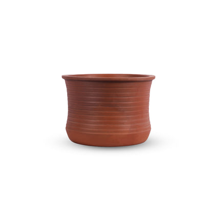 Earthen Clay Biryani Pot – 5.28 Qt | Mitti Ke Bartan, Traditional Cooking, Handmade, 100% Toxin Free